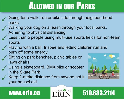 Covid-19 Allowed in our parks